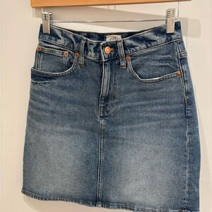J. Crew Classic Blue Denim Pencil Skirt